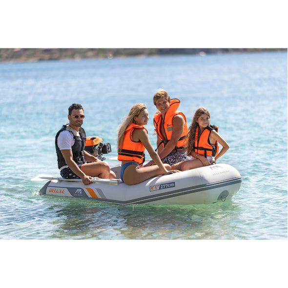 Aqua Marina A-Deluxe 9'9'' Inflatable Speed Boat with Wooden Floor