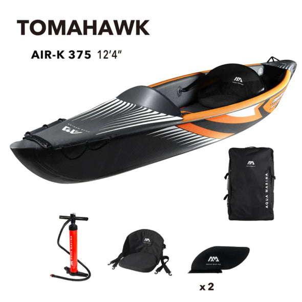 Aqua Marina Tomahawk Air-K 12'4'' High Pressure Kayak/Canoe