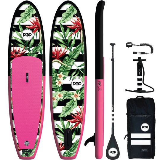 Pop Board Co. 10'6 Royal Hawaiian Pink/Black