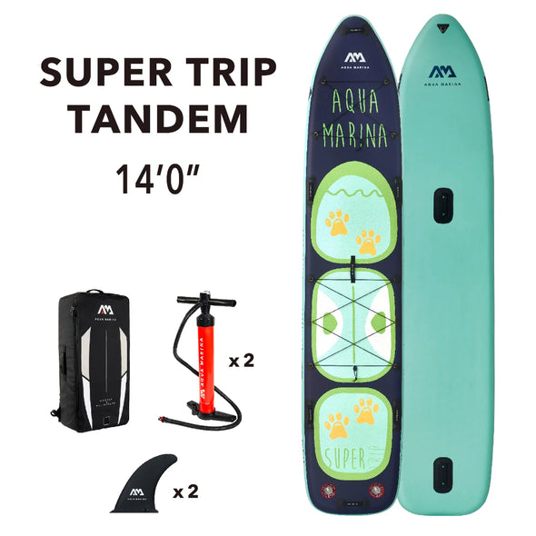 Aqua Marina Super Trip Tandem 14'0'' Multi-Person Stand Up Paddle Board