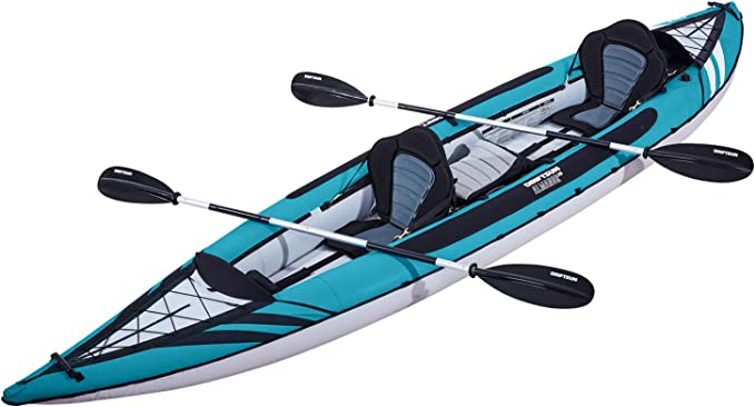 Driftsun Voyager Inflatable Kayak - 2 Person Tandem Kayak, Includes Al