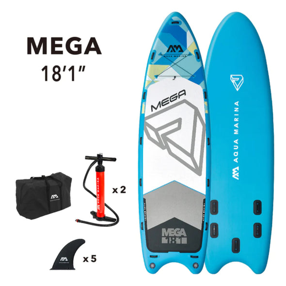 Aqua Marina Mega 18'1'' Multi-Person Stand Up Paddle Board